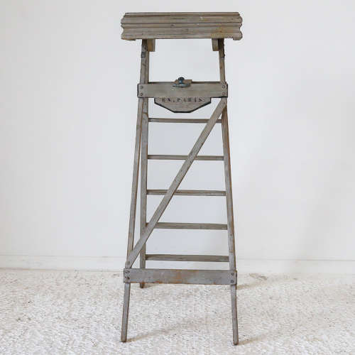 French early 20th century Painted Stepladder