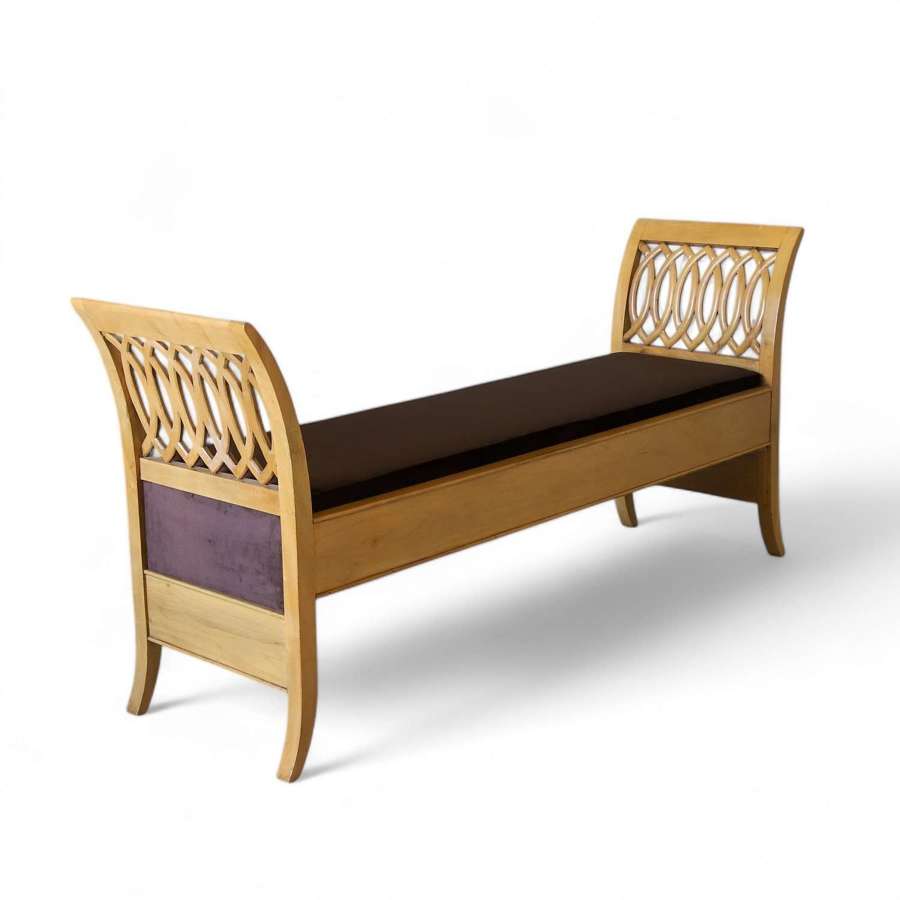 Italian 1940s Daybed/Window Seat Attributed to Paolo Buffa - Elegant Mid Century Design