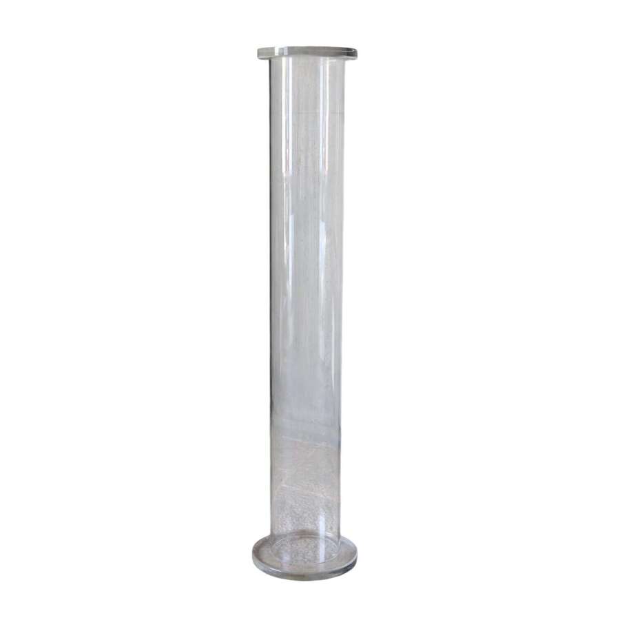 ​​​​​​​Mid‑20th‑Century Lucite Pedestal/Column - American 1960s Sculptural Display Stand