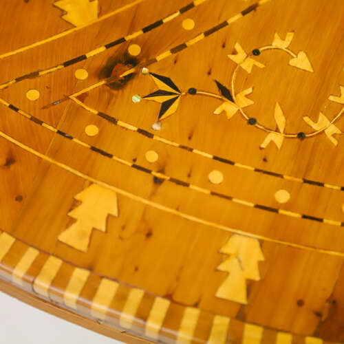 1920s Syrian Tear Drop Side Tables - Exquisitely Inlaid Koto Hardwood Masterpiece