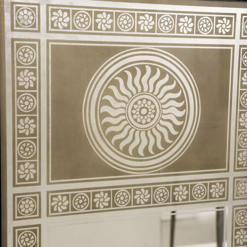 Late Victorian English Acid Etched Pub Mirror from Maida Vale, c.1900