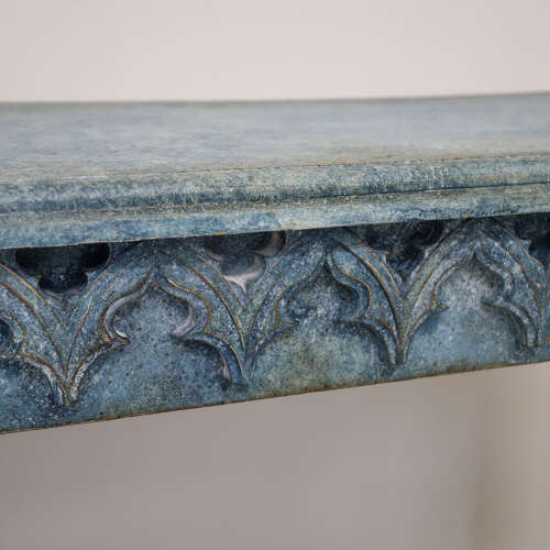 Imposing 19th-Century Painted Console in the Gothic Taste with Exceptional Colour