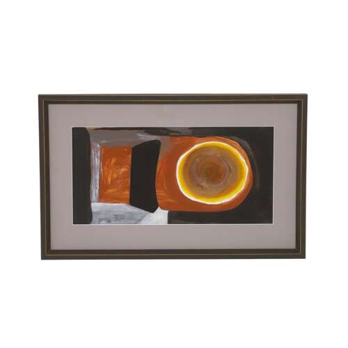 “Thru View” 1999 Oils on Acid-Free Paper Abstract Painting - Ross Barnes (St Ives School)