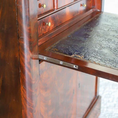 19th C All original French Secrétaire à Abattant Cabinet - Marble Top & Secret Drawers