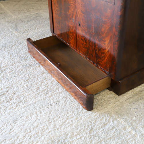 19th C All original French Secrétaire à Abattant Cabinet - Marble Top & Secret Drawers