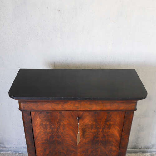 19th C All original French Secrétaire à Abattant Cabinet - Marble Top & Secret Drawers
