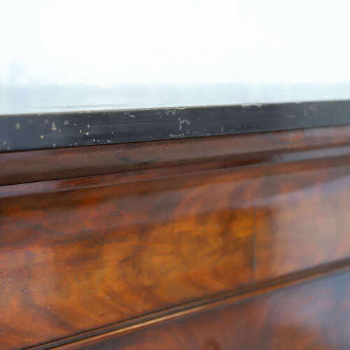 19th C All original French Secrétaire à Abattant Cabinet - Marble Top & Secret Drawers