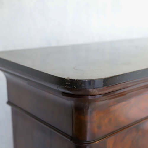 19th C All original French Secrétaire à Abattant Cabinet - Marble Top & Secret Drawers