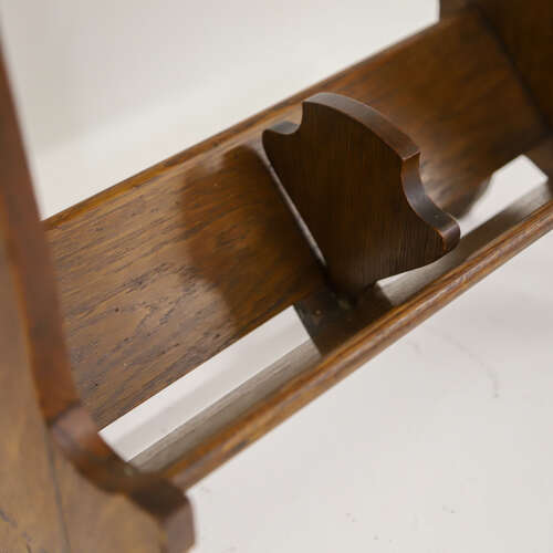Arts & Crafts Folding Oak Caxton Stand — Possibly Liberty & Co., Circa 1885