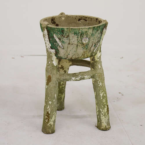 Mid‑Century French Faux‑Bois Garden Planter — Circa 1950
