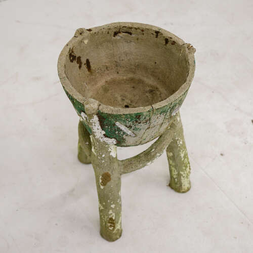 Mid‑Century French Faux‑Bois Garden Planter — Circa 1950