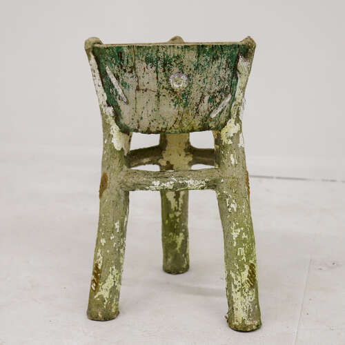 Mid‑Century French Faux‑Bois Garden Planter — Circa 1950