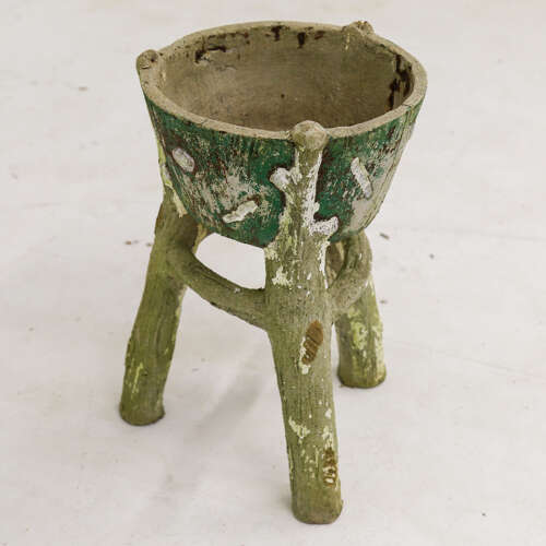 Mid‑Century French Faux‑Bois Garden Planter — Circa 1950
