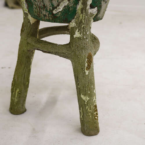 Mid‑Century French Faux‑Bois Garden Planter — Circa 1950