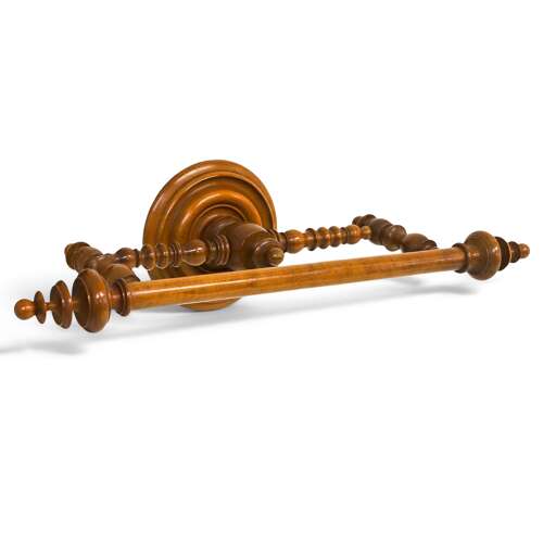 French Napoléon III Cherry Wood Towel Rail — Circa 1880