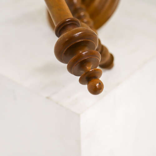 French Napoléon III Cherry Wood Towel Rail — Circa 1880