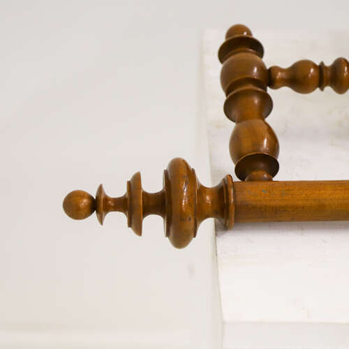 French Napoléon III Cherry Wood Towel Rail — Circa 1880