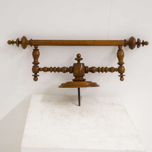 French Napoléon III Cherry Wood Towel Rail — Circa 1880