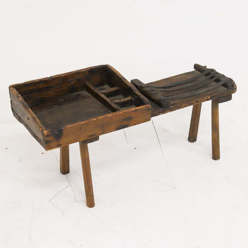 19th Century Cobbler’s Bench — Primitive Folk Art & Social History