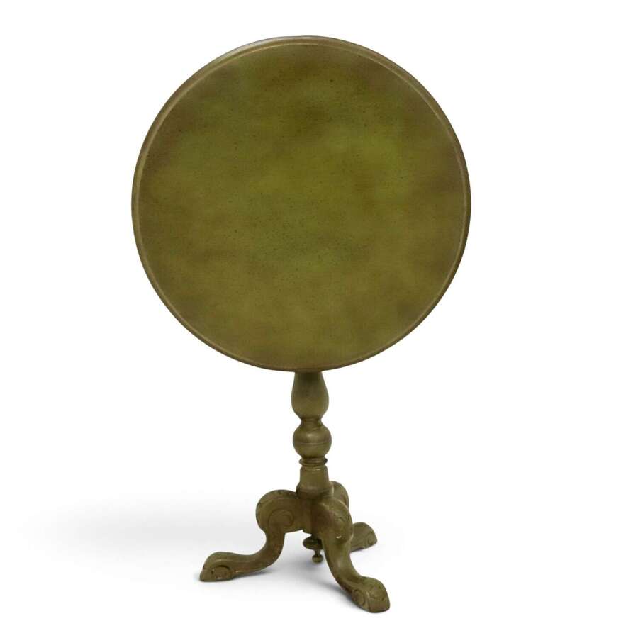 19th Century Belgian Flemish Painted Tilt-Top Table c.1880